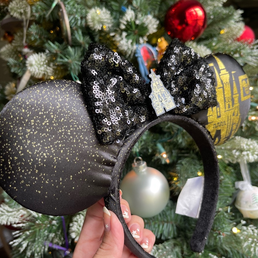 Minnie Ears Black and Gold - Picture 5 of 6